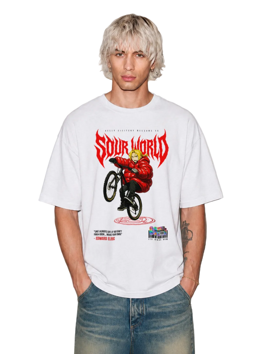 SW x Edward Elric Wheel Ups Oversized T-Shirt *Special Edition