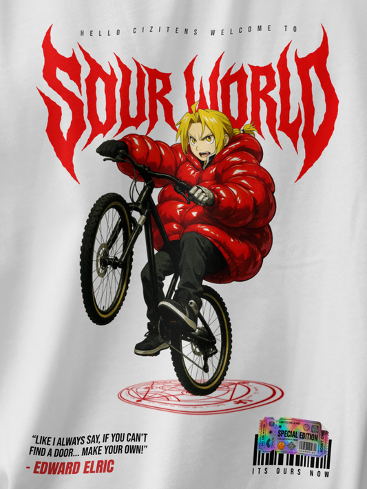 SW x Edward Elric Wheel Ups Oversized T-Shirt *Special Edition