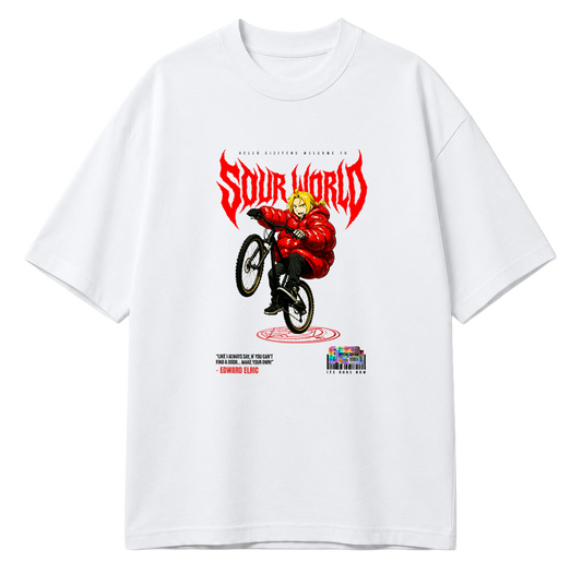 SW x Edward Elric Wheel Ups Oversized T-Shirt *Special Edition