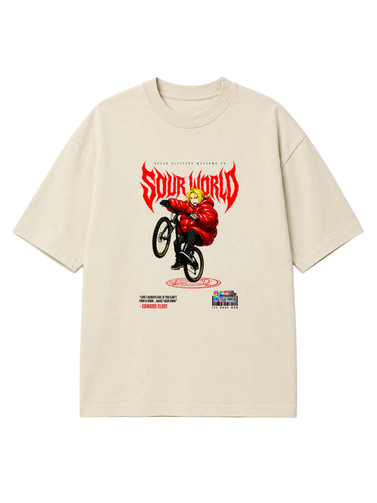 SW x Edward Elric Wheel Ups Oversized T-Shirt *Special Edition