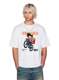 SW x Kid Goku Wheel Ups Oversized T-Shirt