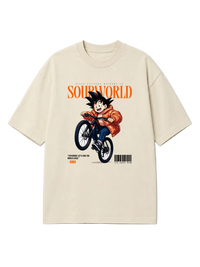 SW x Kid Goku Wheel Ups Oversized T-Shirt