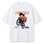 SW x Kid Goku Wheel Ups Oversized T-Shirt
