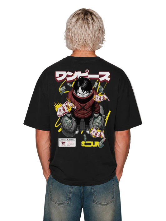 SW x Luffy Money Heist Oversized T-Shirt