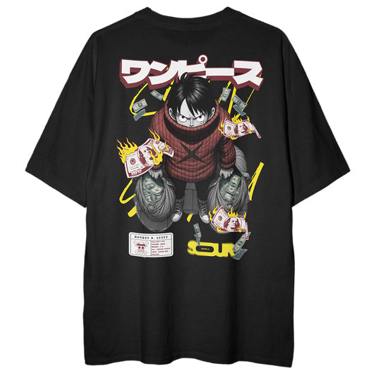 SW x Luffy Money Heist Oversized T-Shirt