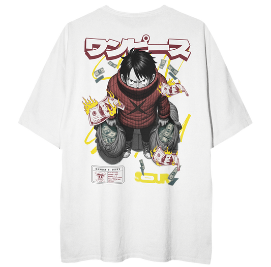 SW x Luffy Money Heist Oversized T-Shirt