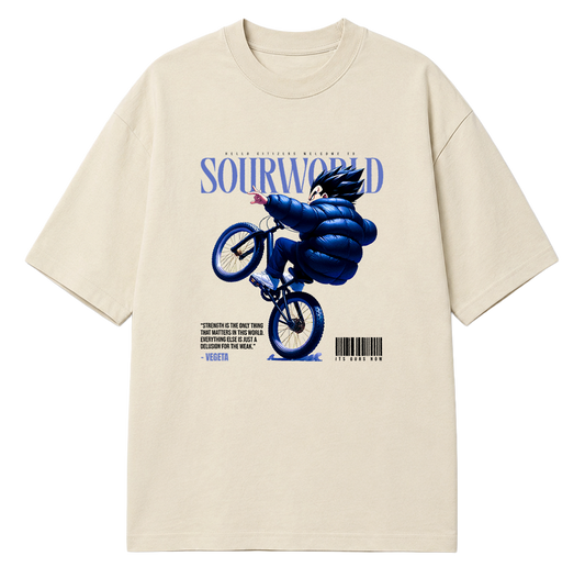 SW x Vegeta Wheel Ups Oversized T-Shirt